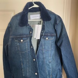 Calvin Klein Jeans denim Klee indigo jacket, size large, NWT